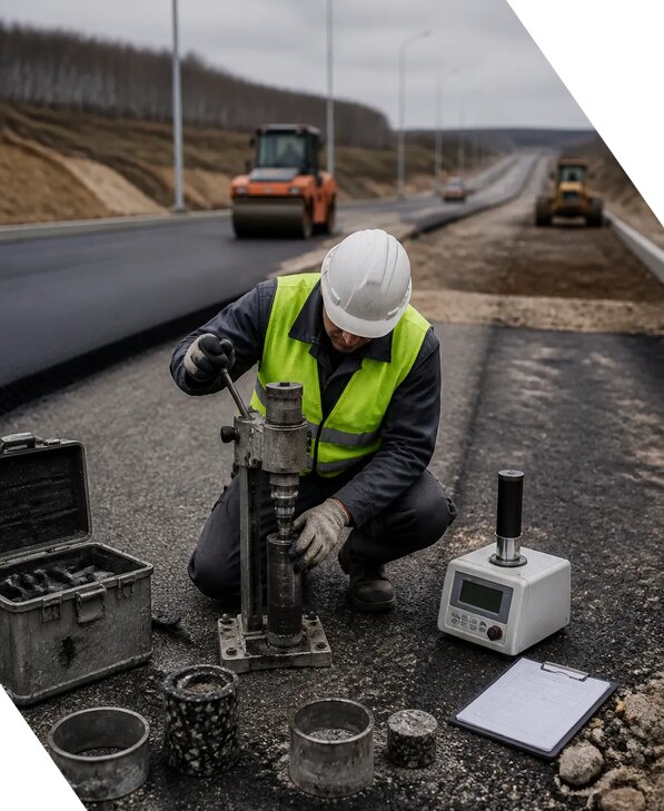 Дорожная строительная лаборатория в Урае испытания материалов