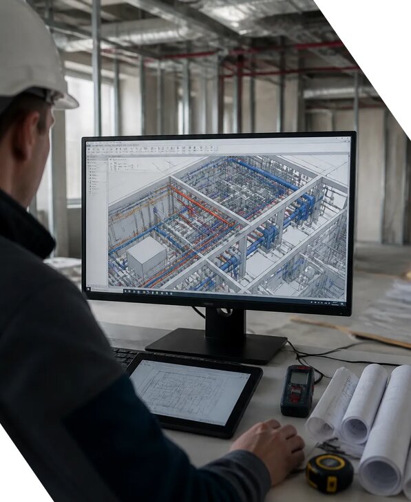 Создание BIM модели инженерных сетей для объектов в Урае